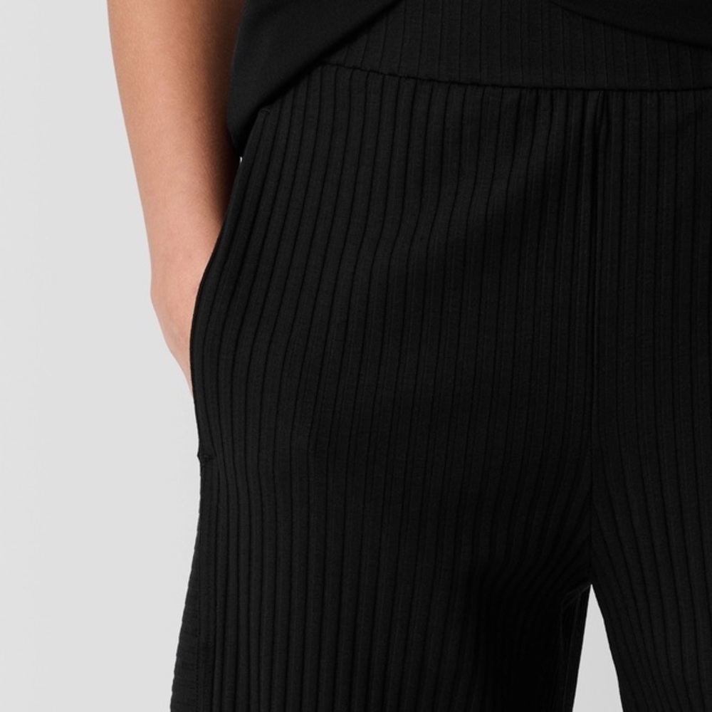 Eileen Fisher Textured Stretch Rib Pant